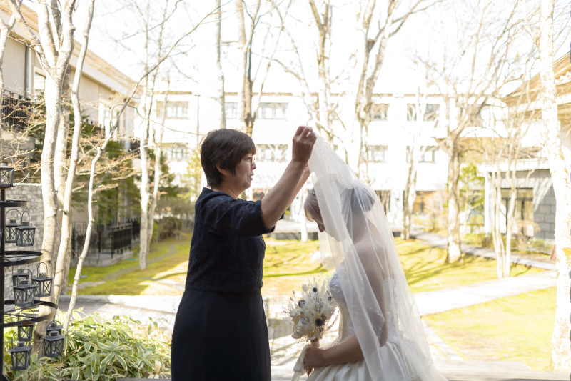 お母様からのベールダウン