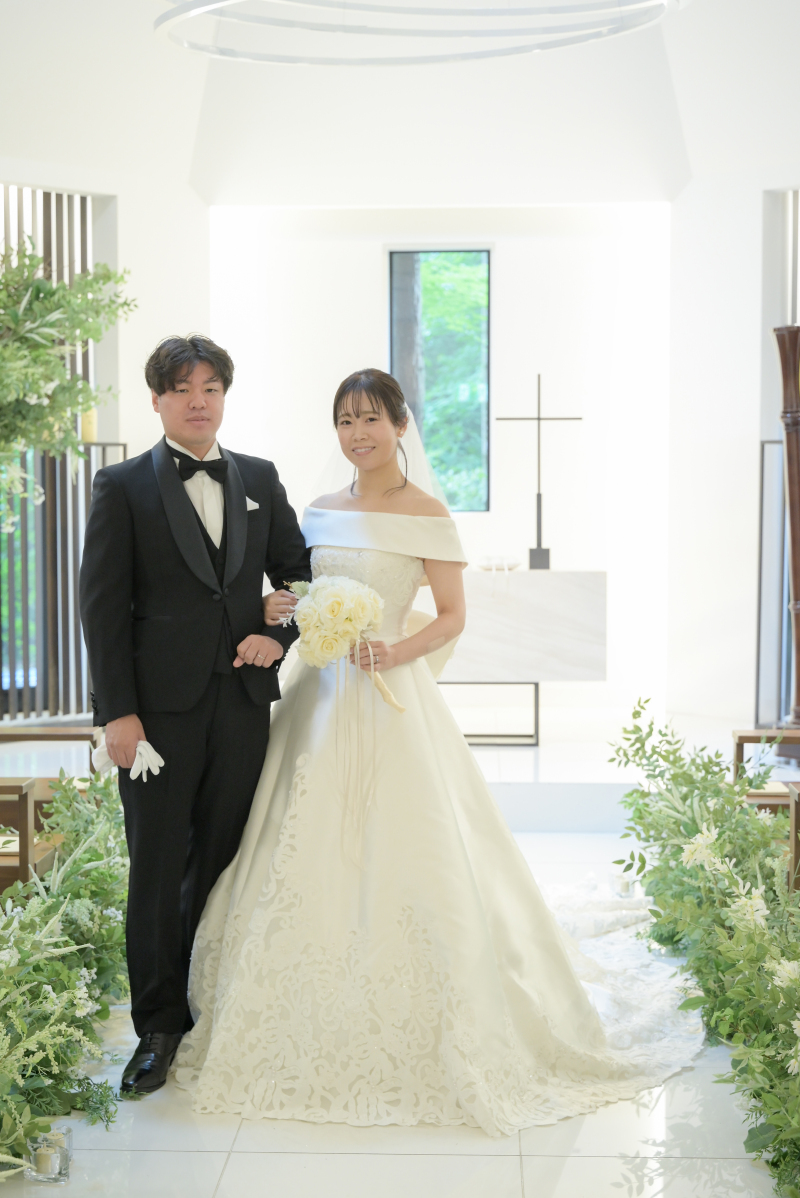 チャペル撮影からスタート