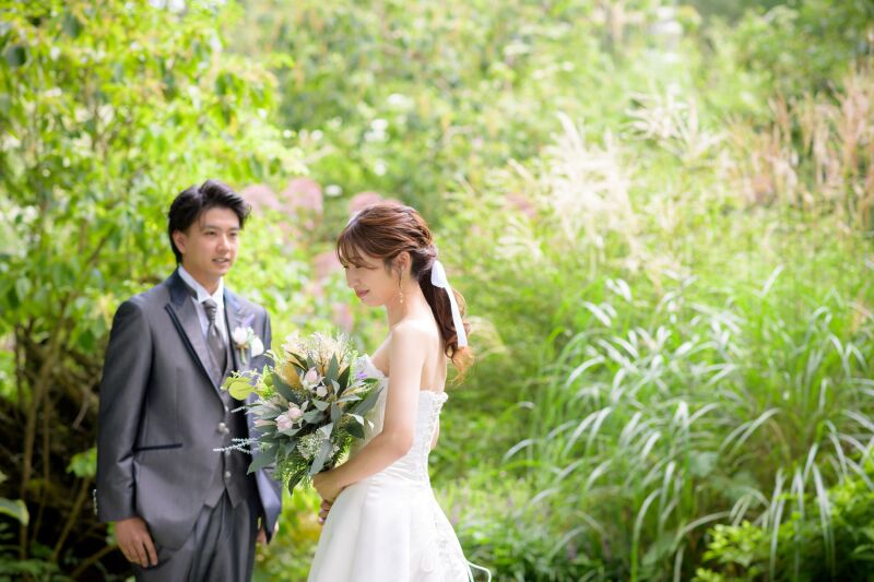 鮮やかな緑に囲まれて