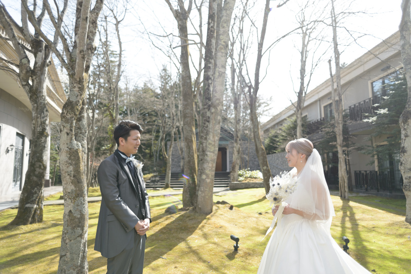 お互いの姿に&hellip;。