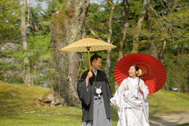 和傘を使ったお写真