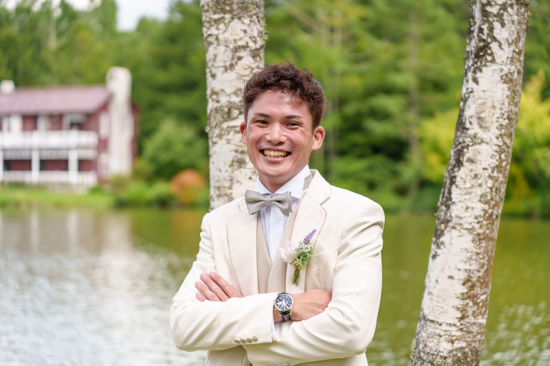 ご新郎様のソロショット