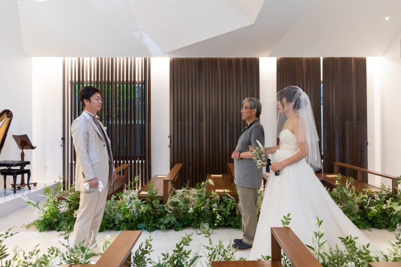 お父様のエスコート