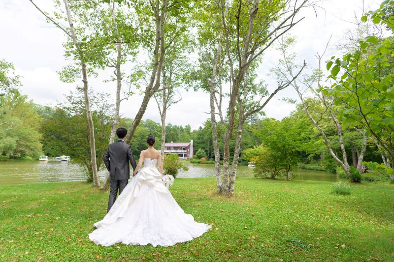 塩尻湖を眺めて