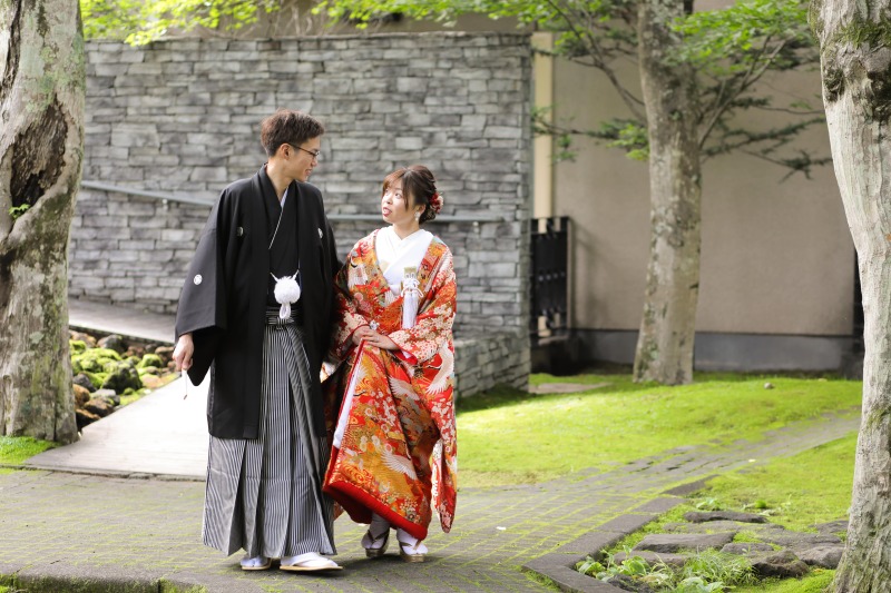 旧軽井沢KIKYOの石畳