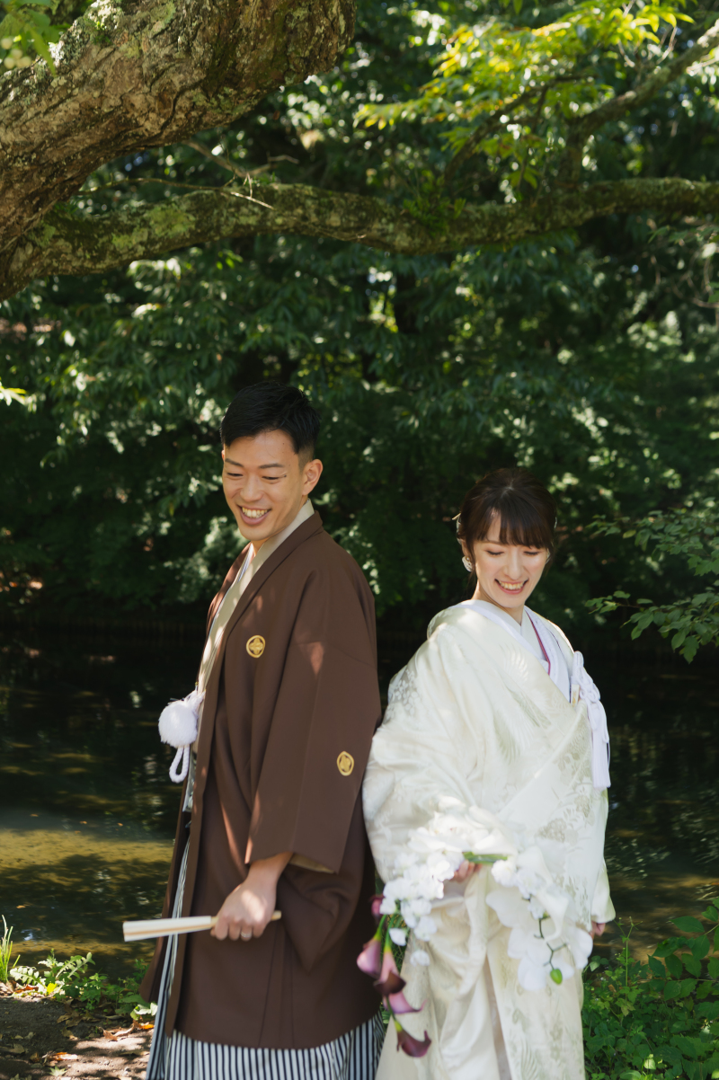 深緑とおふたり