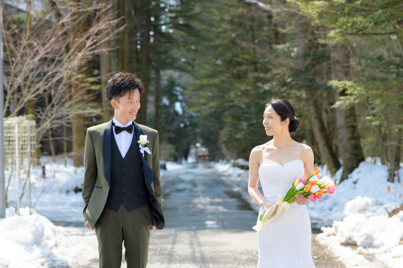 街路樹も雪仕様