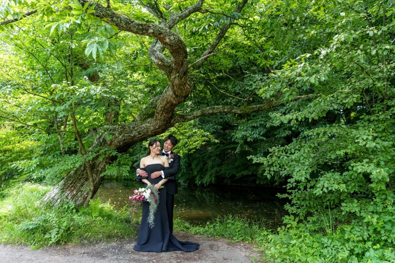 緑に囲まれながら