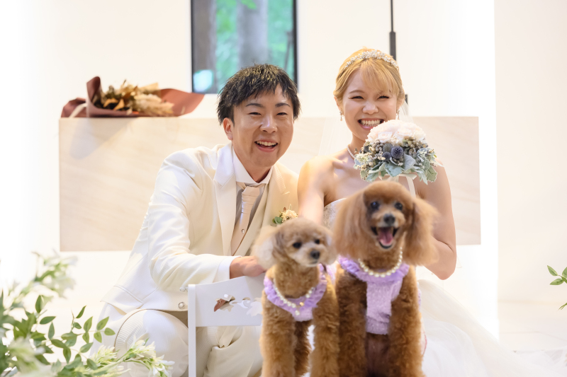 ワンちゃんと一緒に