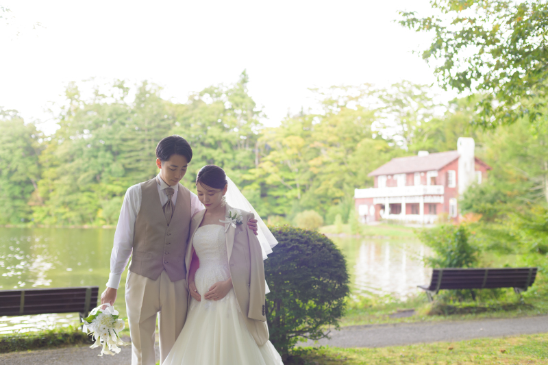 ジャケットを羽織って