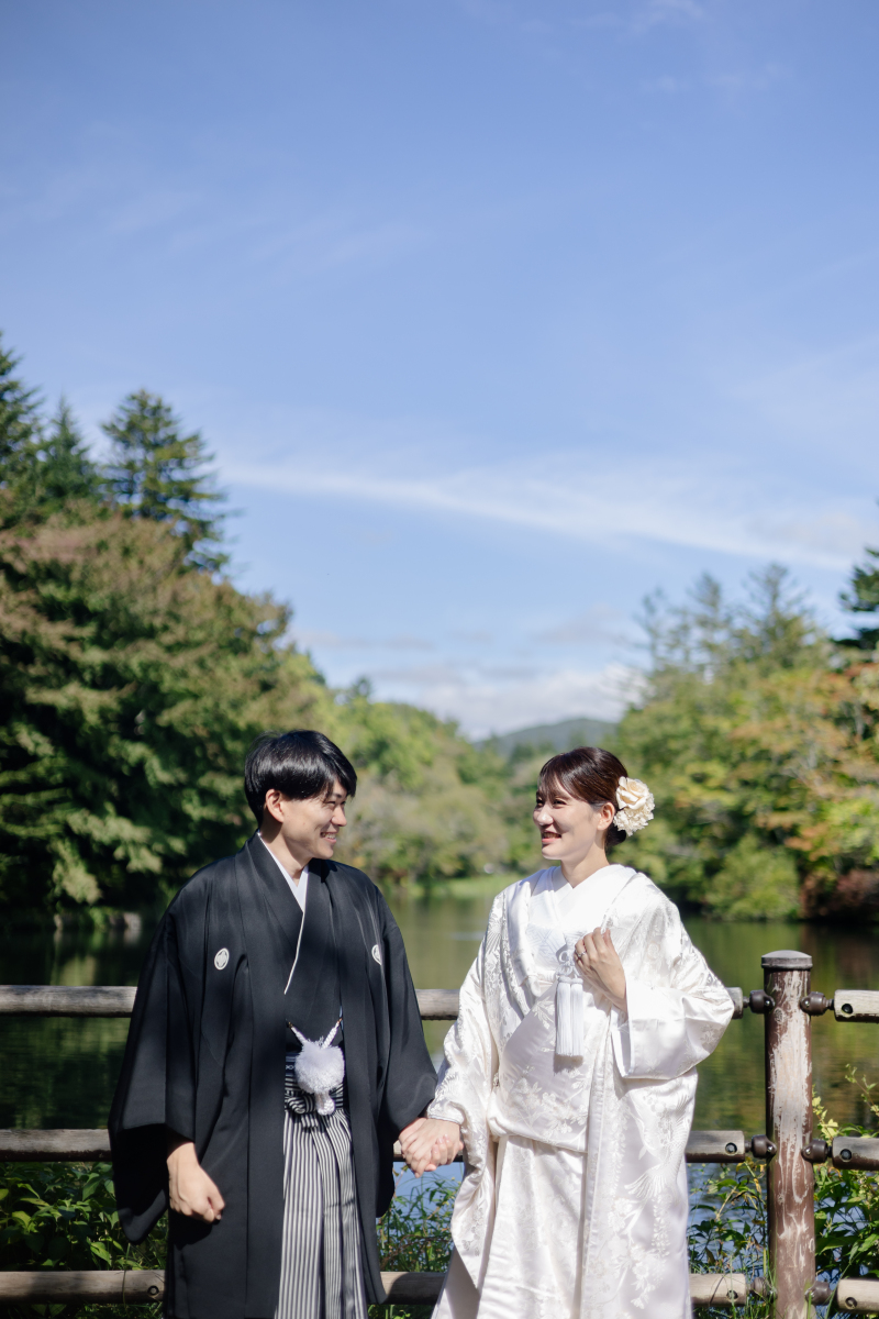 撮影のスタートは雲場池から