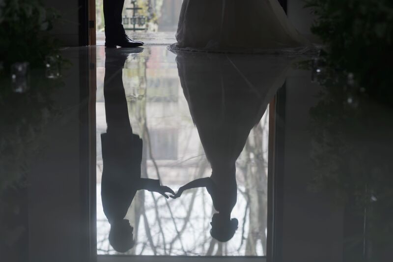 バージンロードに反射して