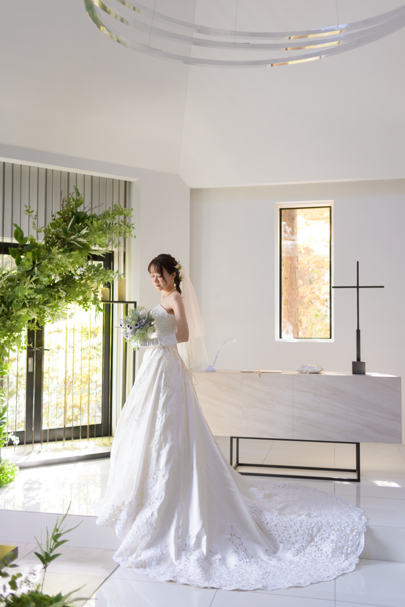 ドレスを全面に