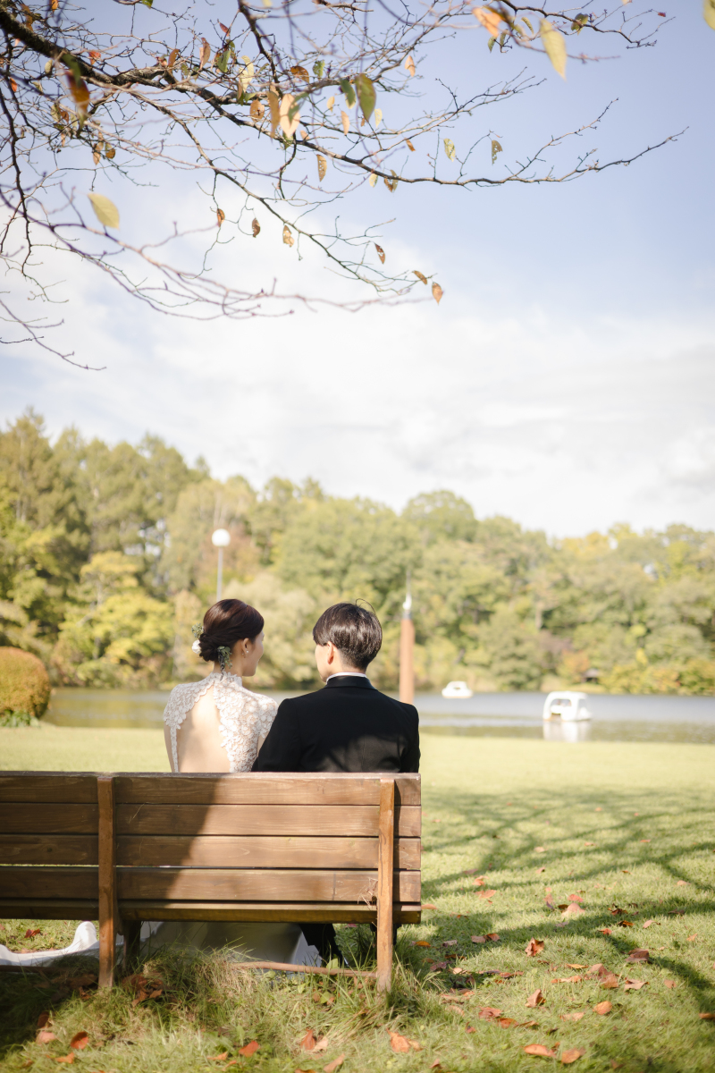 ふたりの後ろ姿