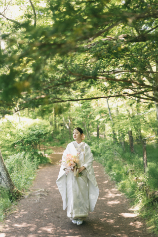 ONE PHOTO WEDDING 旧軽井沢KIKYO_雲場池