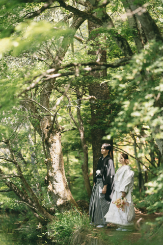 ONE PHOTO WEDDING 旧軽井沢KIKYO_雲場池