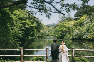 ONE PHOTO WEDDING 旧軽井沢KIKYO_雲場池