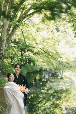 ONE PHOTO WEDDING 旧軽井沢KIKYO_雲場池