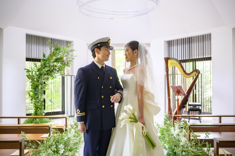 2025年内撮影|新婦衣装グレードアップ差額半額【洋装1着チャペル撮影】選べる上質ドレス×タキシード、ヘアメイク、データ100枚
