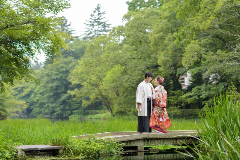 【雲場池撮影プラン】上質白無垢×袴【レタッチ済100枚以上全データ付き】