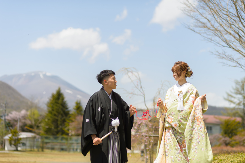 【矢ケ崎公園撮影プラン】上質色打掛×袴【レタッチ済100枚以上全データ付き】