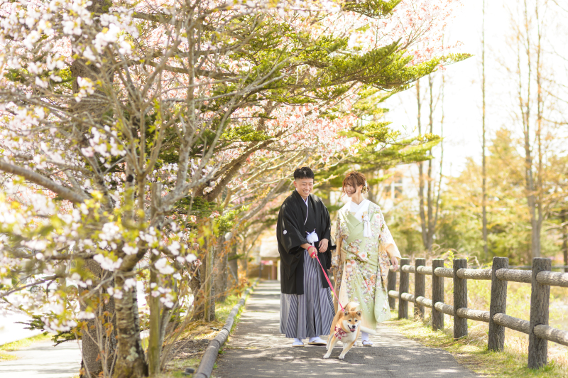 【矢ケ崎公園撮影プラン】上質色打掛×袴【レタッチ済100枚以上全データ付き】