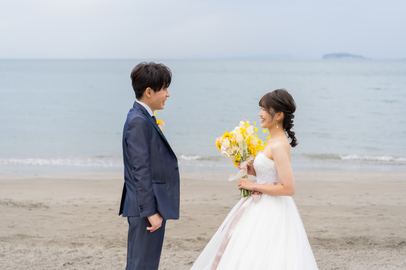 海辺で迎える特別な一枚