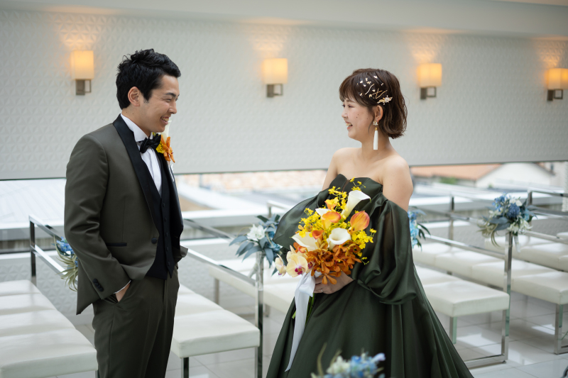 照れくさそうなおふたり