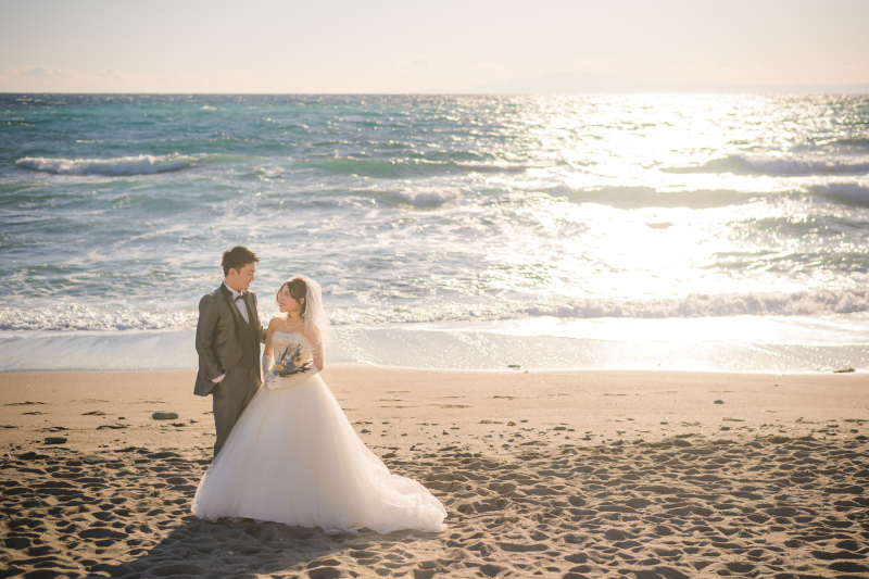 サンセットに合わせて撮影スタート！