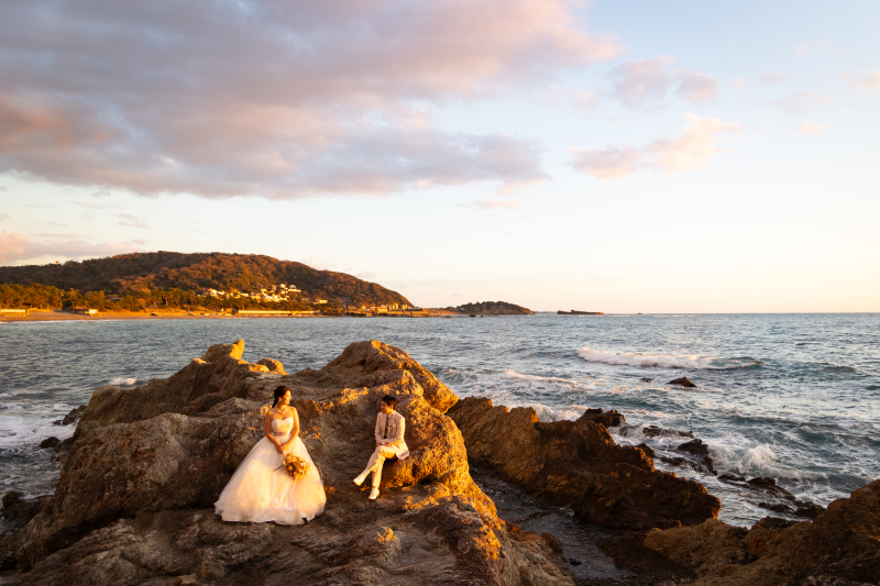 おしゃれな岩礁ショット