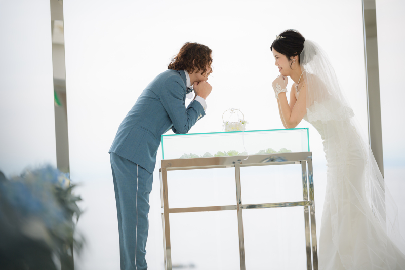 向き合って