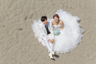 ドレス×森戸海岸