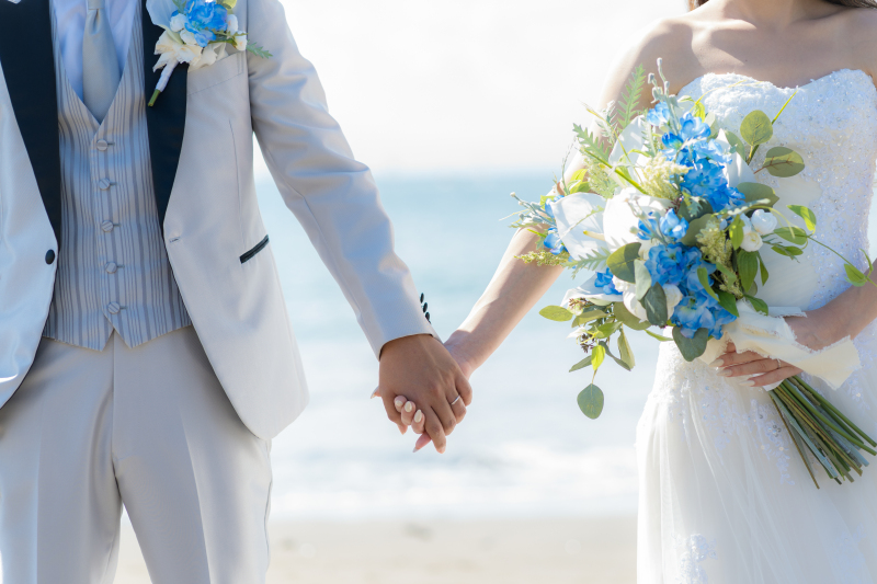 ネイルとリングとフラワーと