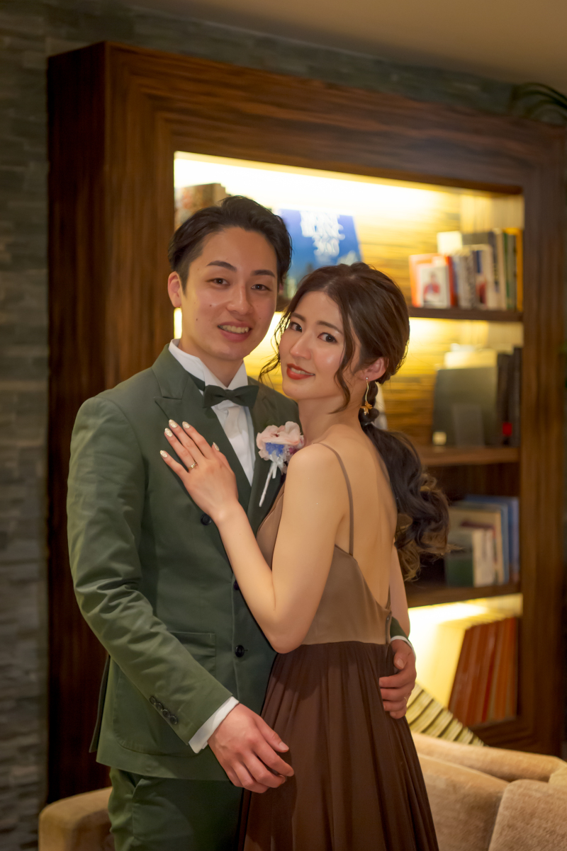 撮影ラストショットはライブラリーで