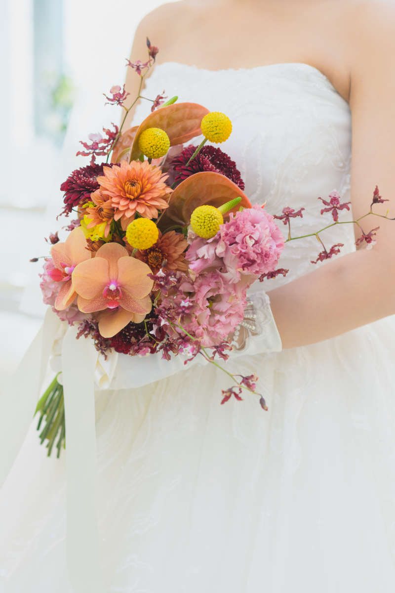 海辺に映える花束の設計