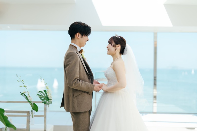 見つめ合って交わした至福の笑顔