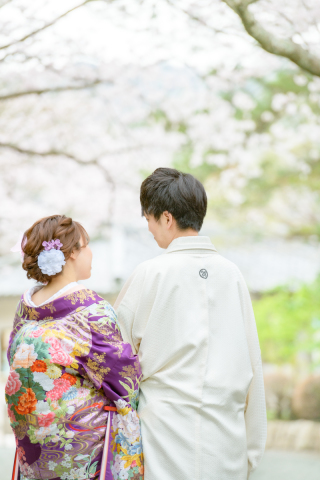 和装×桜ロケーション