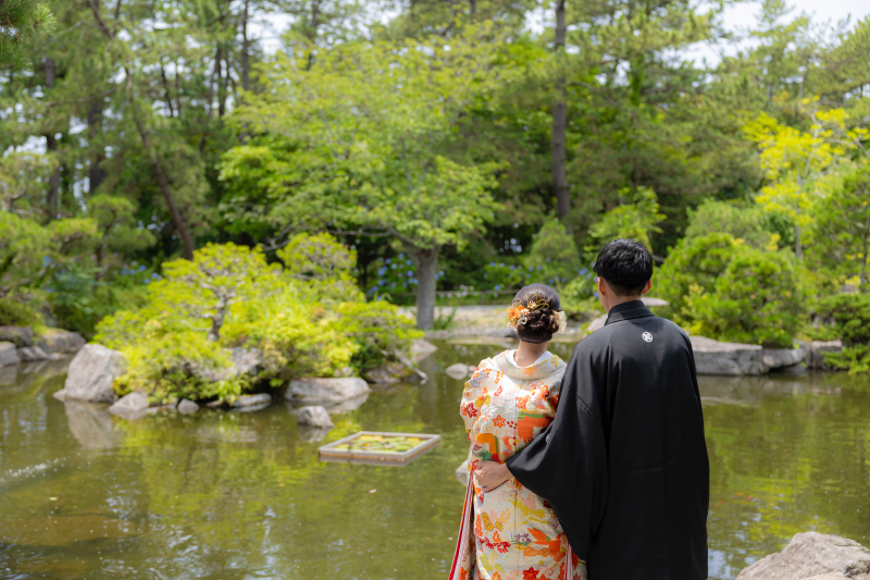 おふたりのバックショット