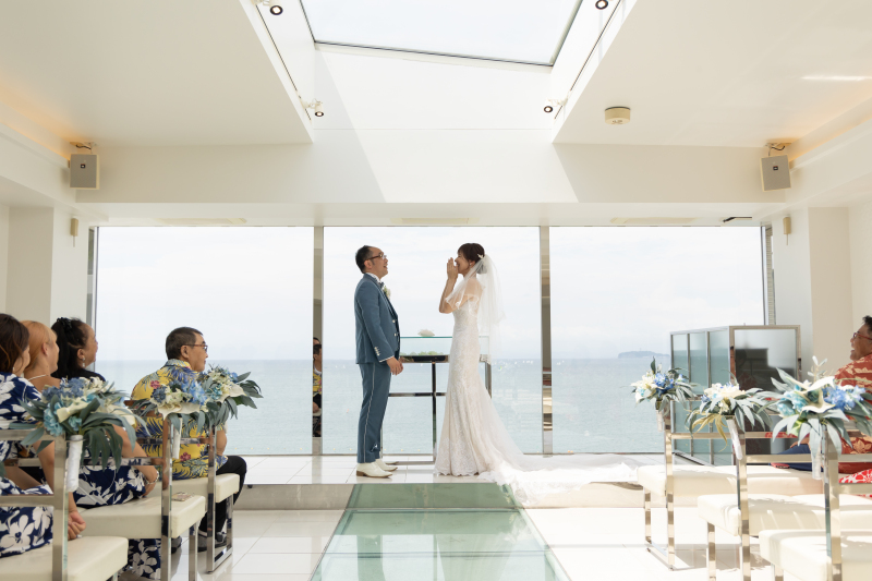 ゲスト様に見守られながら