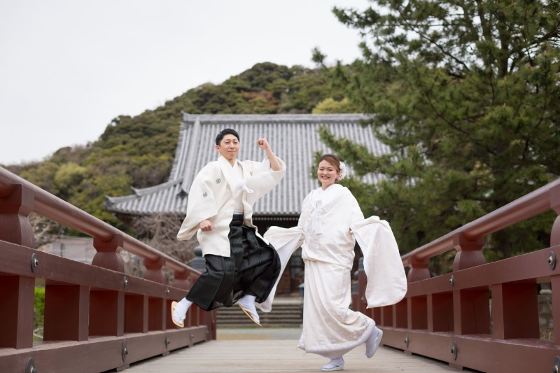 和装でジャンプ!