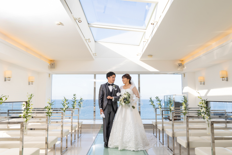 チャペルで撮影スタート！