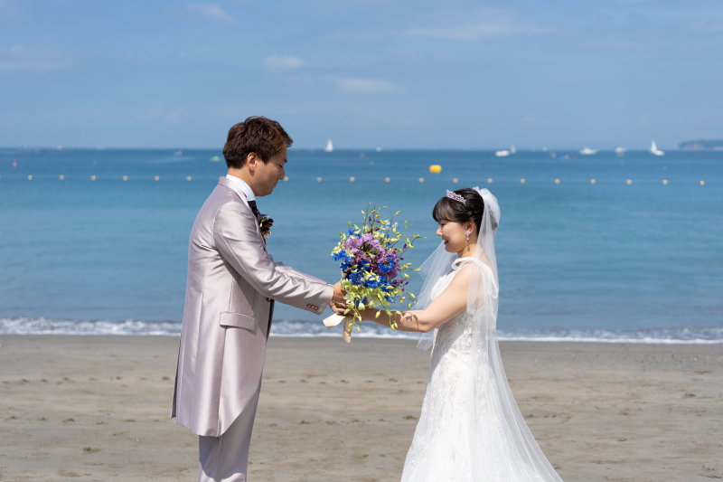 海風が運ぶブーケの贈り物