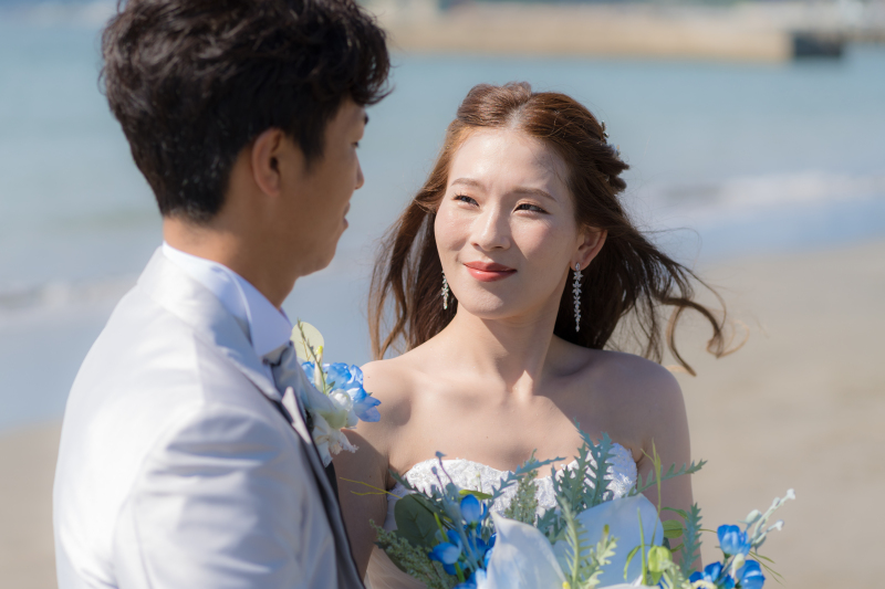 見つめあいショット