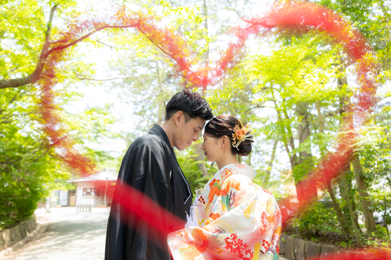 ハートの中におふたりが！