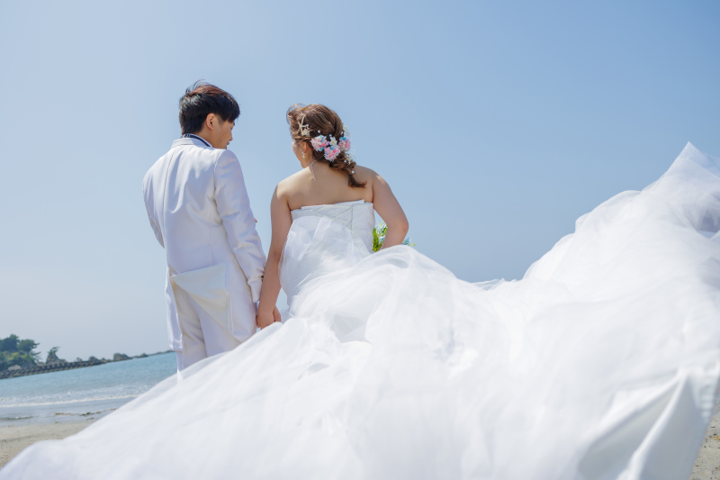 トレーンをなびかせて