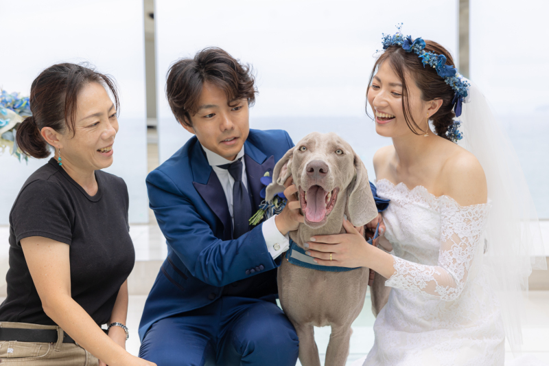 チャペルでファミリーショット