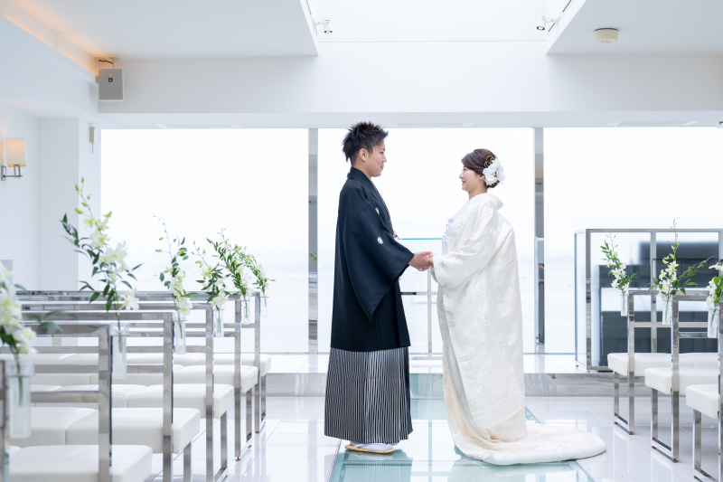 開放的なチャペルで