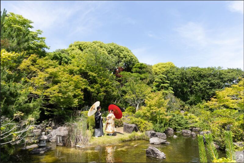 自然いっぱいの景色の中で