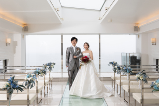 洋装×チャペル、館内ロケーション