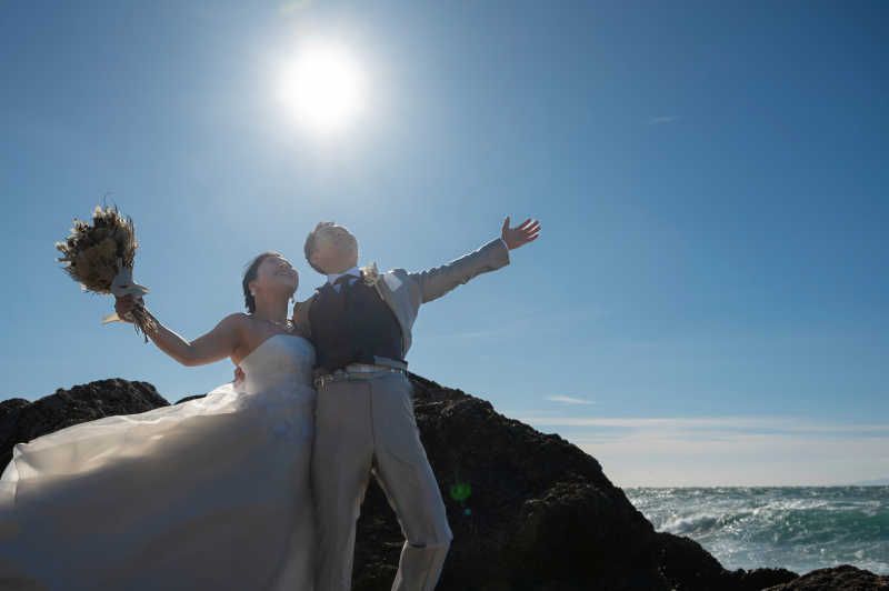 一式海岸から撮影スタート！